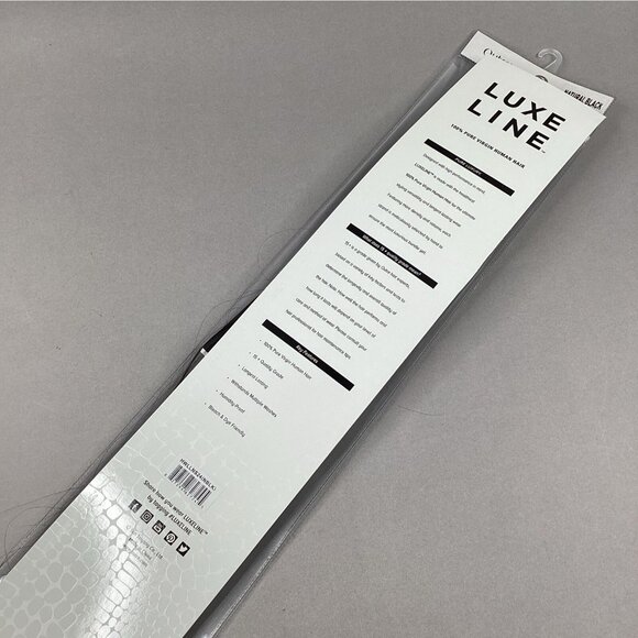 Natural Straight 24” Natural Black 100% Pure Virgin Human Hair Extensions - Picture 7 of 7